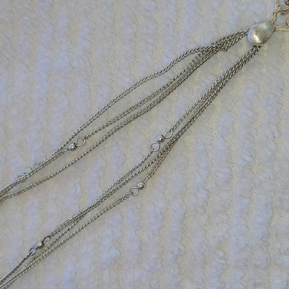 Lia Sophia Long Silver Pendent Necklace!!! - Picture 3 of 6